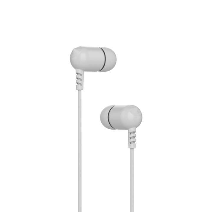 Fone de Ouvido C3Tech Intra, Microfone Integrado, Branco - EP-07WH