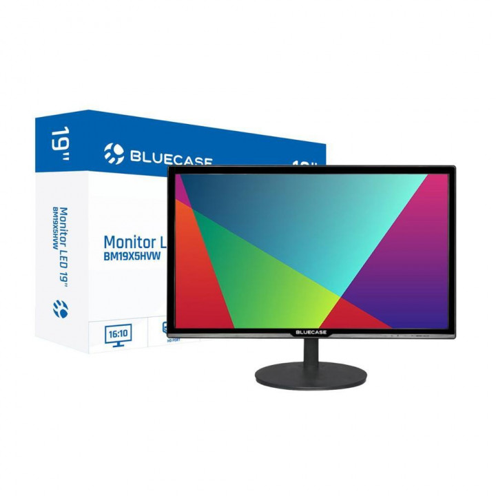 Monitor Bluecase 19" Led , HD, HDMI,VGA, Preto Bm19x5hvw