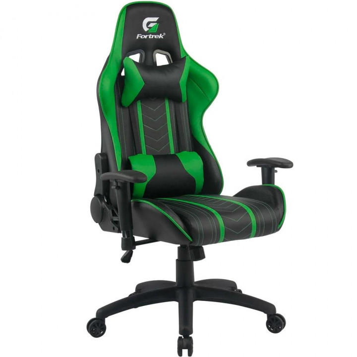 Cadeira Gamer FORTREK Black Hawk PRETO/VERDE - 70511