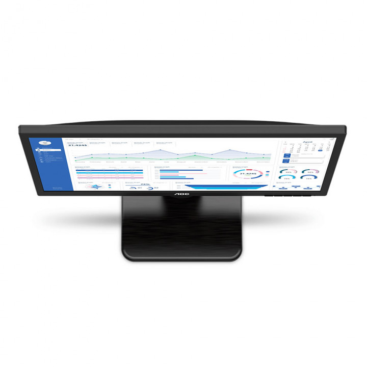 Monitor AOC E1 Series 19.5" Led, Suporte VESA, Resolução HD+, HDMI/VGA, Preto - 20E1H