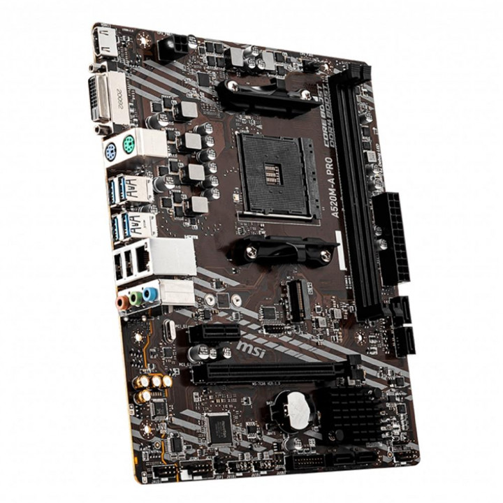 Placa Mãe MSI A520M-A PRO, AMD AM4, mATX, DDR4