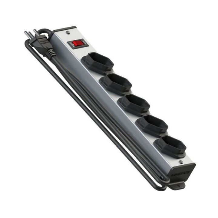 Filtro De Linha 5 Tomadas Qualitronix, Bivolt, Metalico - QFLM5