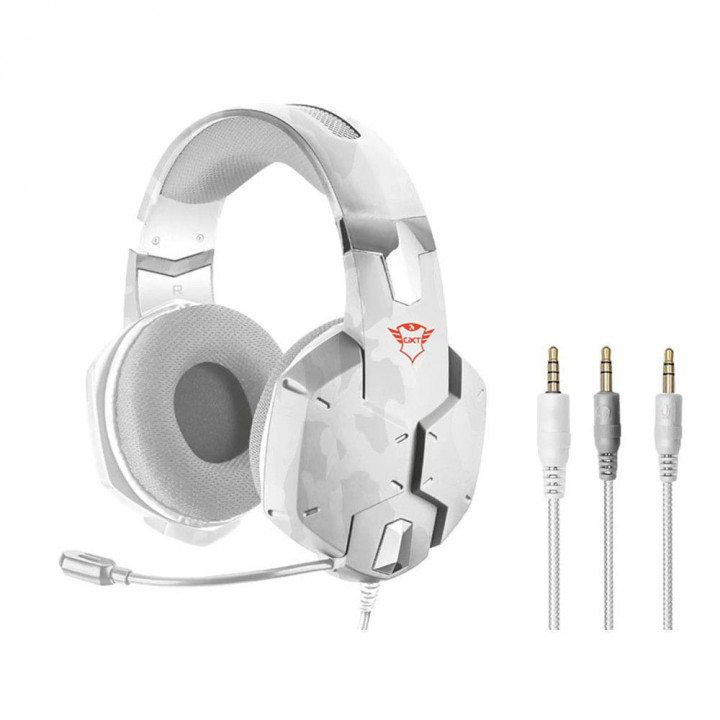 Headset Gamer Trust GXT 322W Carus Snow Camo, Branco - 20864