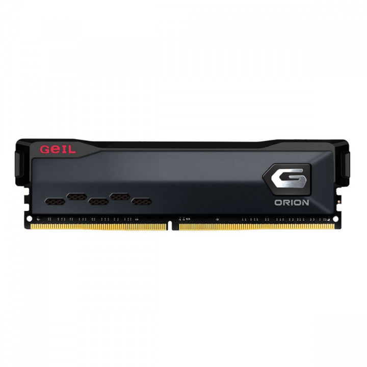 Memória Geil Orion, 8GB 3200MHz, DDR4, Gray, Vermelho - GAOG48GB3200C22SC