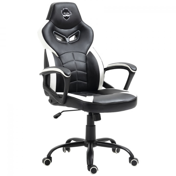 Cadeira Gamer Ninja Jiraya, Preto e Branco