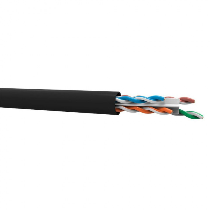 Cabo de Rede Furukawa SohoPlus, Caixa 305 Metros, U/UTP CAT.6, 24AWGX4P, CMX, Preto - 23400187