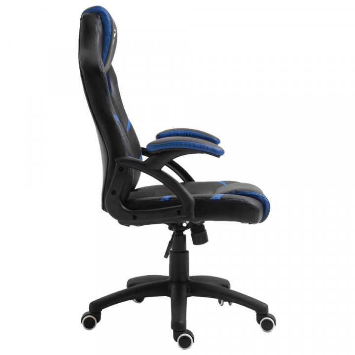 Cadeira Gamer Ninja Hiryu, Preto e Azul, Suporta até 180KG
