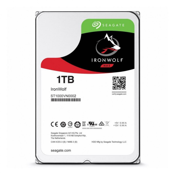 HD Seagate IronWolf NAS, 1TB, 3.5", SATA - ST1000VN002