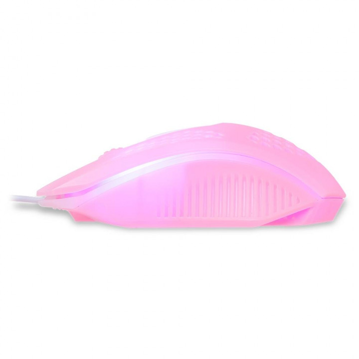 Mouse USB Óptico Geek Pro Series Maxprint, Rosa - 60000126