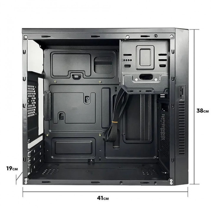 Gabinete Goldentec, Com Fonte 200W, Preto - P1T1C GTM11