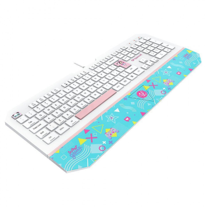 Teclado Gamer Redragon Luluca, ABNT2, Branco - L502
