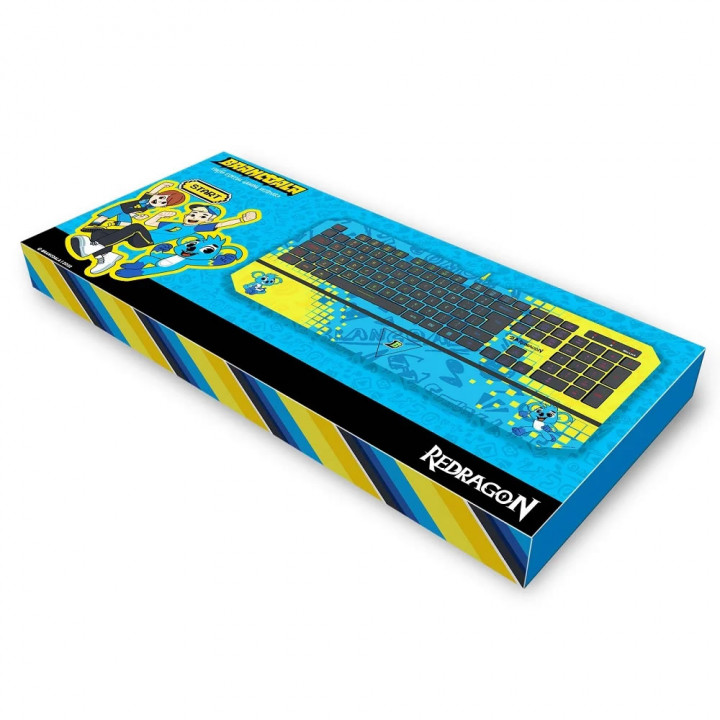 Teclado Gamer Redragon Brancoala RGB, ABNT2, Verde - B502RGB (PT)
