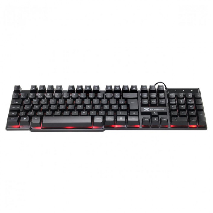 Teclado Gamer Vinik VX Hydra, LED Vermelho, Preto, ABNT2 - GT702