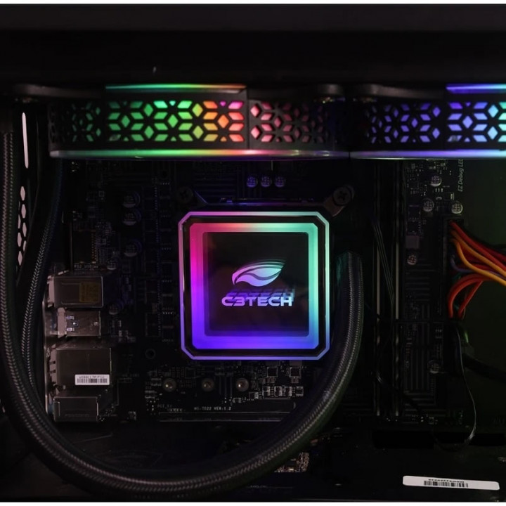 Water Cooler C3Tech Gaming RGB, 240mm, Controlador - FC-W240RGB