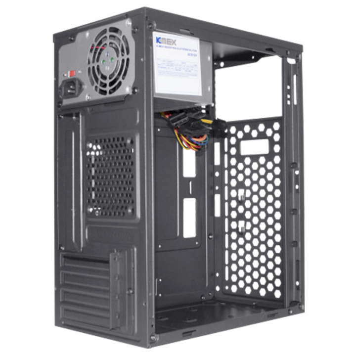 Gabinete K-Mex GM-02NB, mATX, USB 2.0, Fonte 200W, Preto - GM02NBRN0010BOX
