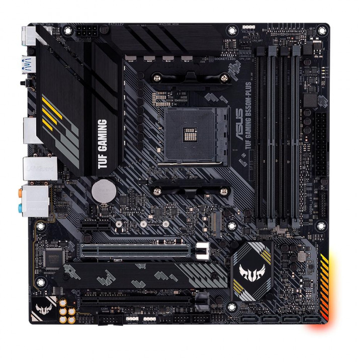 Placa Mãe Asus TUF Gaming B550M-Plus, AMD AM4, DDR4, mATX, LED RGB, HDM, DP, USB 3.0