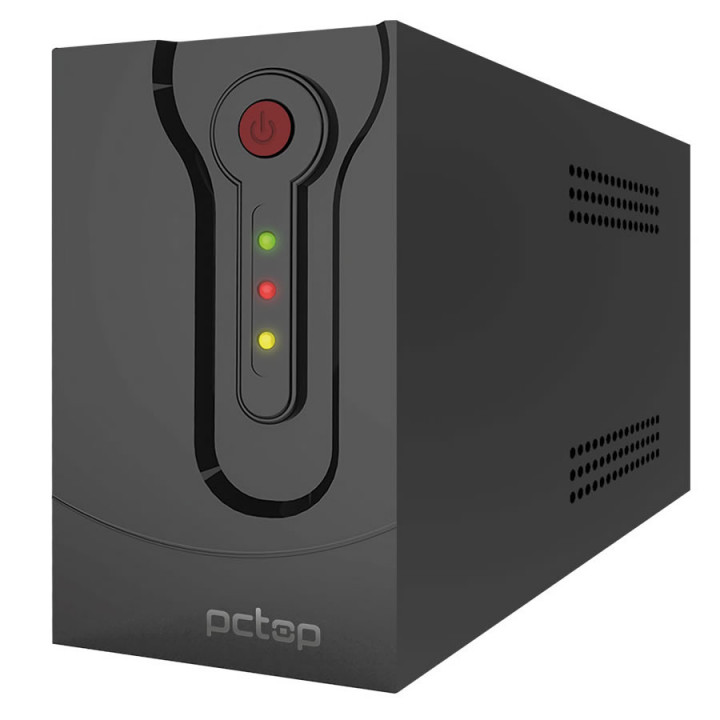 Nobreak Pctop 1500VA Bivolt 6 Tomadas Preto - PZ1500VA