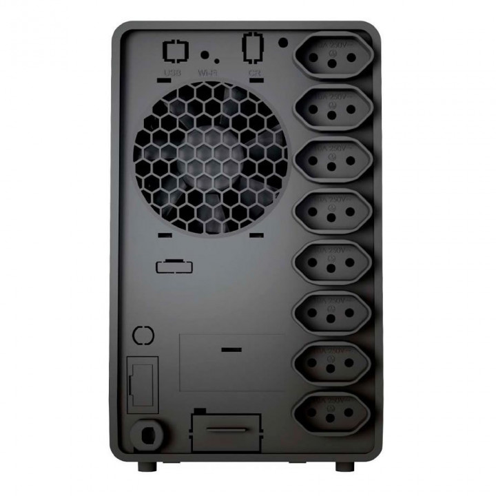 Nobreak SMS Tech, 1400VA, Senoidal, 8 Tomadas, Monovolt/220v, Preto - 0029306