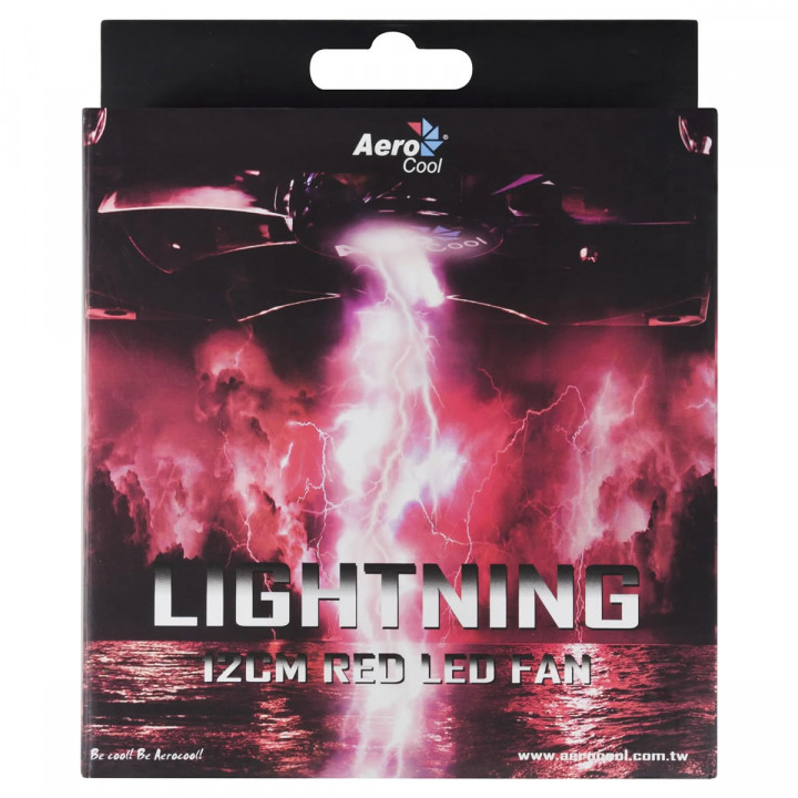 Cooler FAN Aerocool, 12cm, LED Vermelho - EN51363 (59791)
