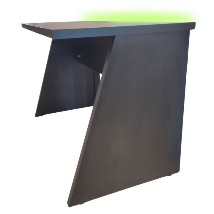 Mesa Gamer, LED RGB, Com Filtro de Linha 6 Tomadas, OEM, Preto - CLM VESTA
