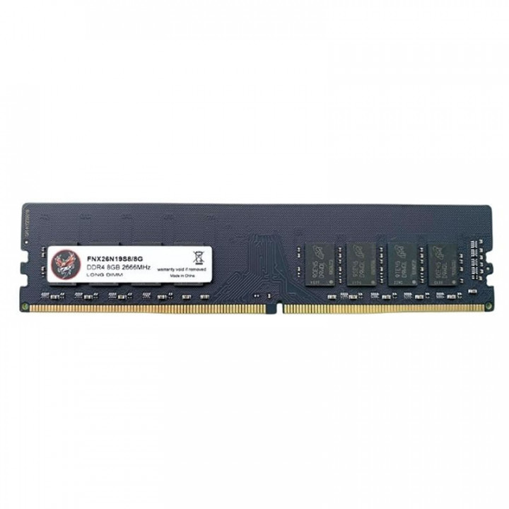 Memória FNX, 4GB, 2666MHz, DDR4, CL19, Preto - FNX26N19S6/4G