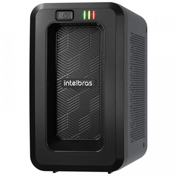 Nobreak 700VA Intelbras Senoidal Attiv, Entrada Bivolt AUTO, Saída 110V, Preto - 4820060