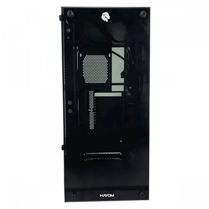 Gabinete Gamer Hayom GB1739, Tampa Lateral de Vidro, Sem Fans, Sem Fonte, Preto - GB1739