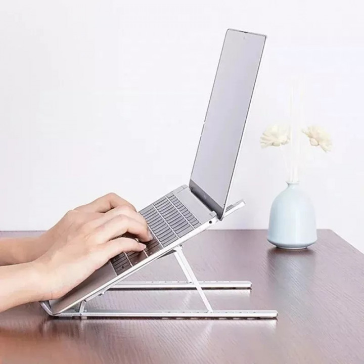 Base Para Notebook NB, Regulável, Com 6 Níveis de Altura, Ajuste Dobrável, Alumínio - BS-010 SUP0120 SUP-9420
