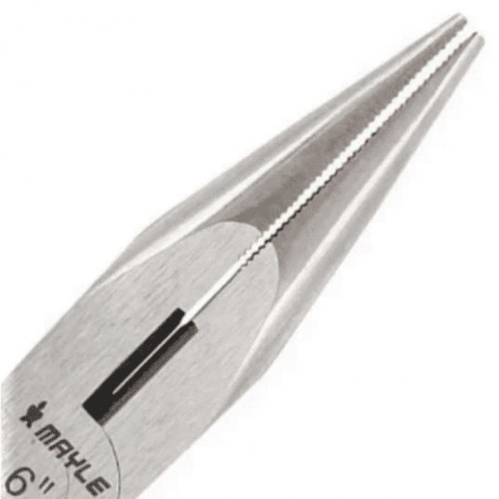 Alicate de Bico Meia Cana 6" Mayle, Isolado, Laranja - 119241M