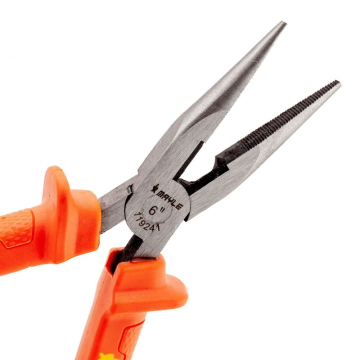 Alicate de Bico Meia Cana 6" Mayle, Isolado, Laranja - 119241M
