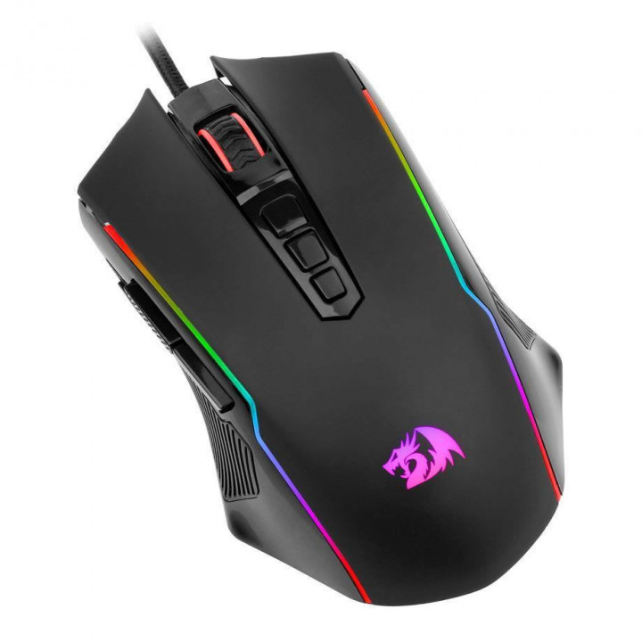 Mouse Gamer Redragon Ranger Basic, RGB, 8000 DPI, PAW3104, 9 Botões Programáveis, Preto - M910-K