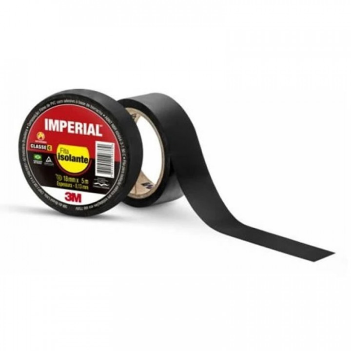 Fita Isolante Goal 18mm x 5m, Preta - GL0312