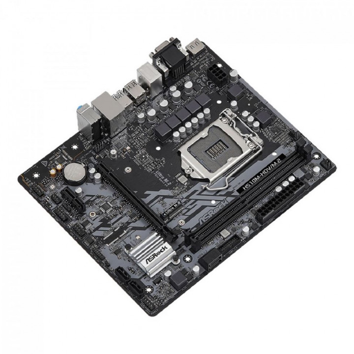 Placa Mãe ASRock H510M-HDV/M.2, Chipset Intel H510, LGA 1200, M.2, DDR4, mATX, VGA/DMI/HDMI - 90-MXBFT0-A0UAYZ
