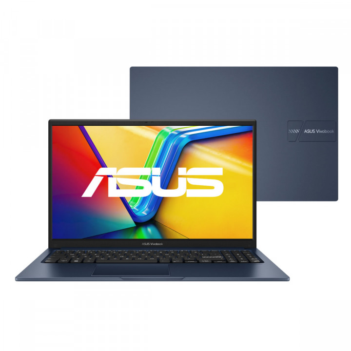 Notebook Asus Vivobook 15 X1504ZA, Intel Core I5-1235u, 4GB, SSD 256GB, Tela 15.6", Linux, Quiet Blue - 90NB1021-M01T90