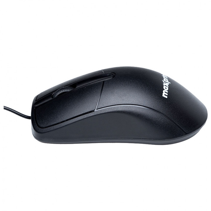 Mouse Maxprint Officeeasy, 3 Botões, 1200DPI, USB, Preto - 60000154