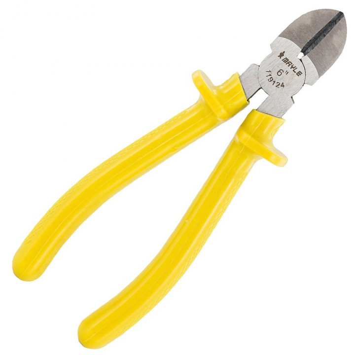 Alicate de Corte Diagonal 6" Mayle, Amarelo - 119124M