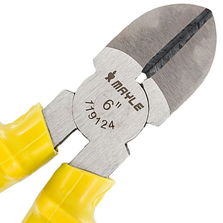 Alicate de Corte Diagonal 6" Mayle, Amarelo - 119124M