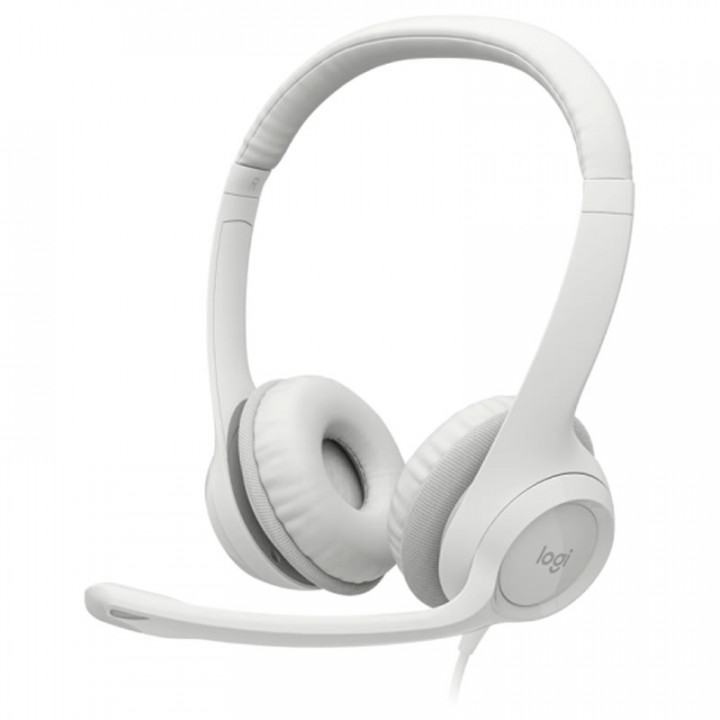 Headset Logitech, USB, Branco - H390