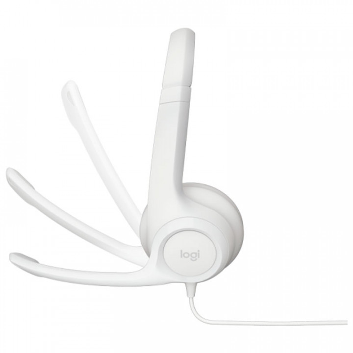 Headset Logitech, USB, Branco - H390