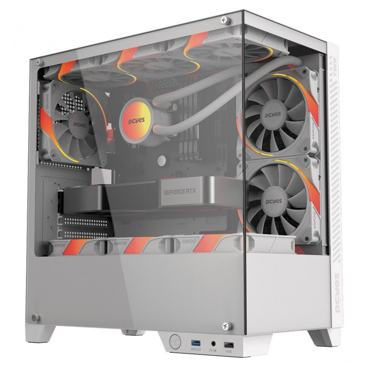 Computador AMD Ryzen 5 8600G, AM5, Memória 16GB DDR5, SSD 500GB M.2 NVME, Fonte 500W 80 Plus Bronze PFC Ativo