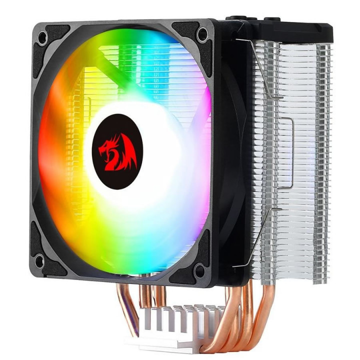 Aircooler Redragon SIF RGB, LED Rainbow, Intel e AMD, 120mm, Preto - CC-1052-RGB
