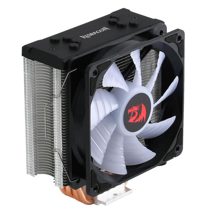 Aircooler Redragon SIF RGB, LED Rainbow, Intel e AMD, 120mm, Preto - CC-1052-RGB