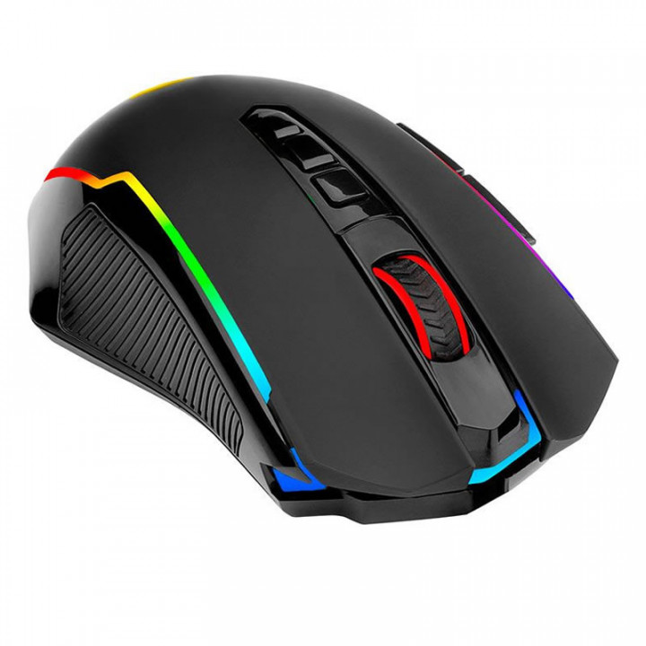 Mouse Gamer Redragon Nix Black, RGB, Wireless, Sem Fio, 10000DPI, 9 Botões, Preto - M914-RGB