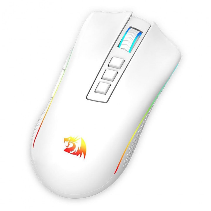Mouse Gamer Redragon Cobra Pro White, RGB, Wireless, Sem Fio, 16000DPI, 8 Botões Programáveis, Branco - M711W-PRO