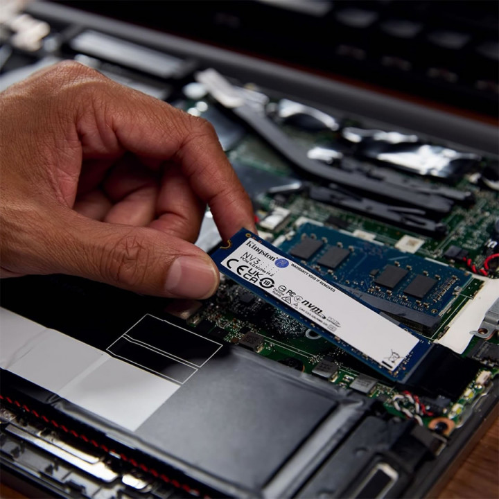 SSD Kingston 500GB NV3, M.2 2280 PCIe, NVMe, Leitura: 5000MB/s e
