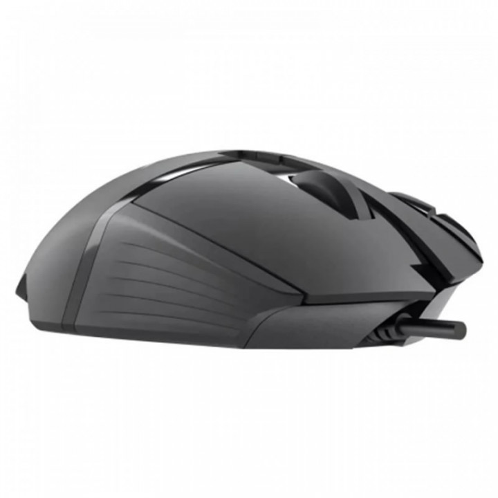 Mouse Gamer Bright Octane, LED, 7200DPI, 6 Botões, Preto - MO003