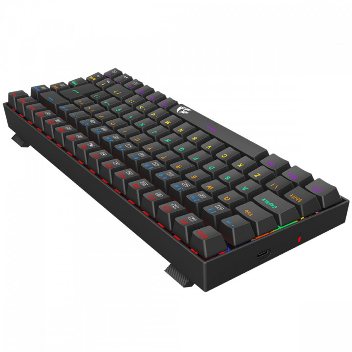 Teclado Gamer Mecânico Redragon Phantom, RGB, USB, Switch Brown, ABNT2, 75%, Preto - K629-KB (PT-BROWN)