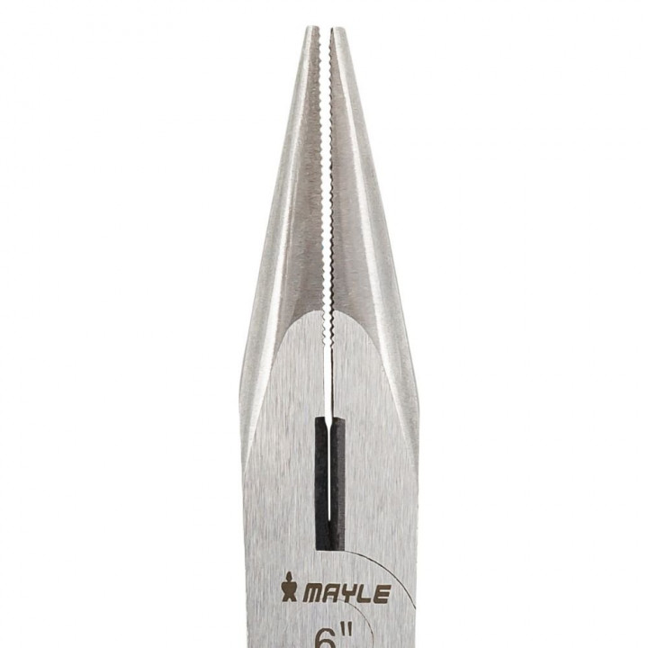 Alicate de Bico Meia Cana 6" Mayle, Isolado, Vermelho - 119141M