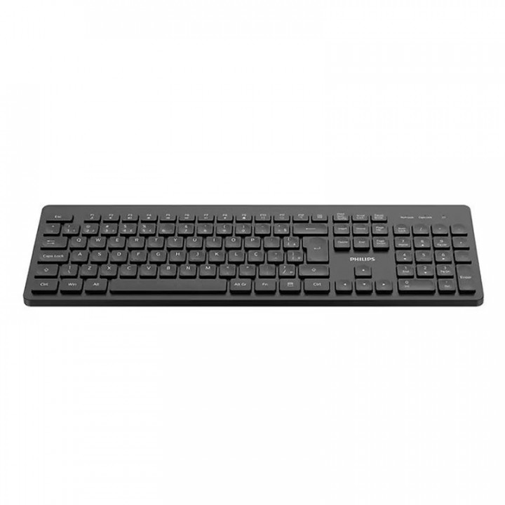 Teclado Sem Fio Philips, Wireless, ABNT2, Preto - SPK6308B