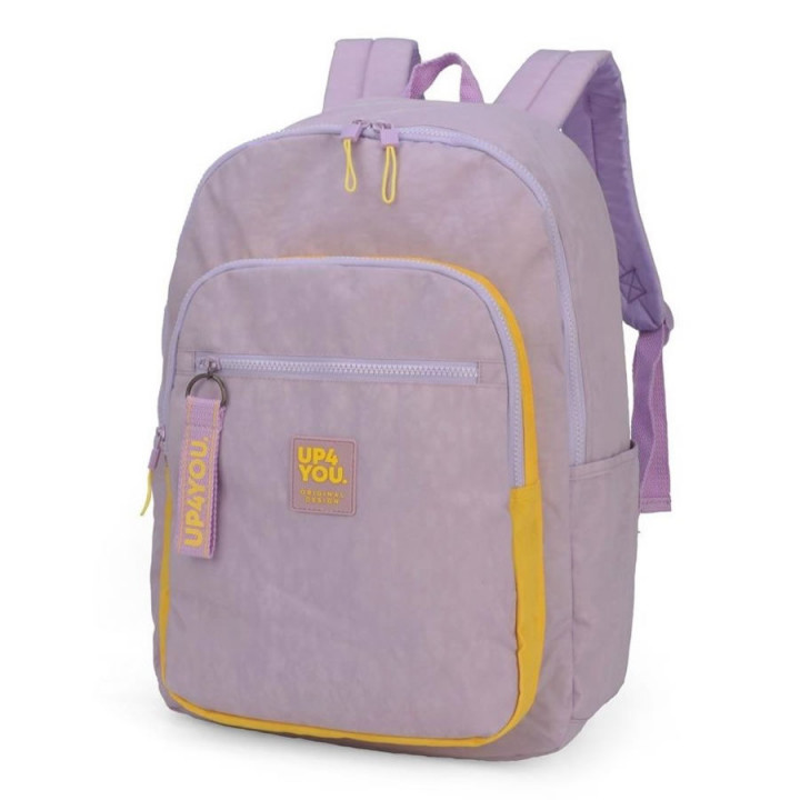 Mochila para Notebook Up4you 15" MJ47221, Com Puxador Personalizado, Lilás